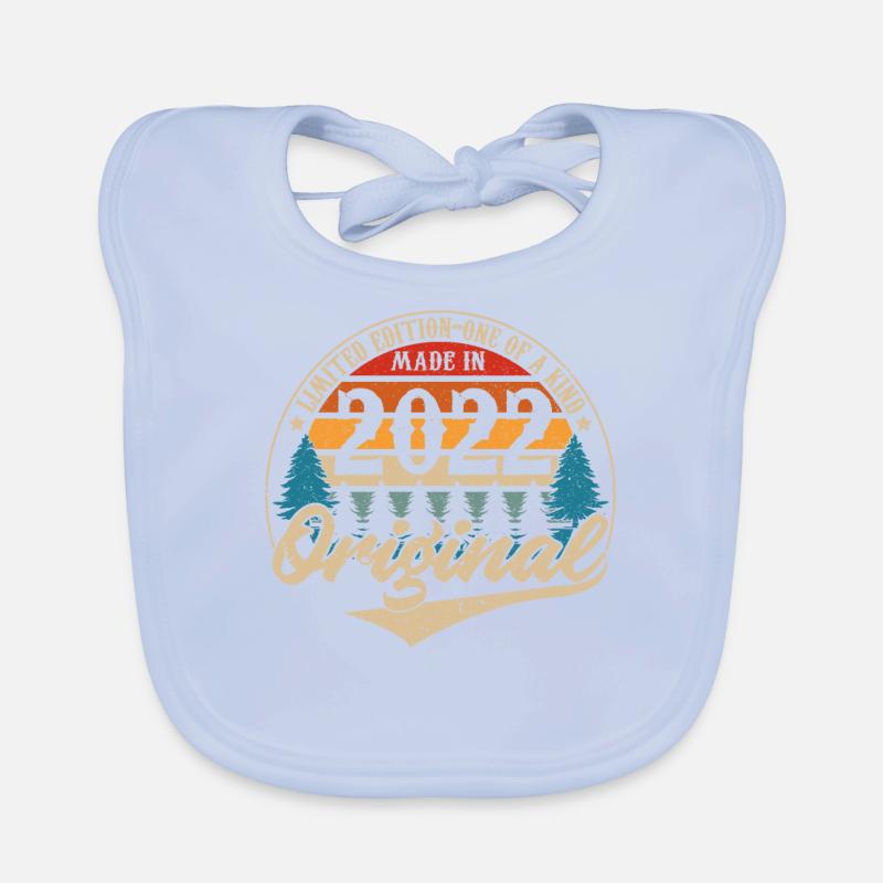 Original Vintage Geburtstag Geschenkidee 2022 Baby Bio-Lätzchen