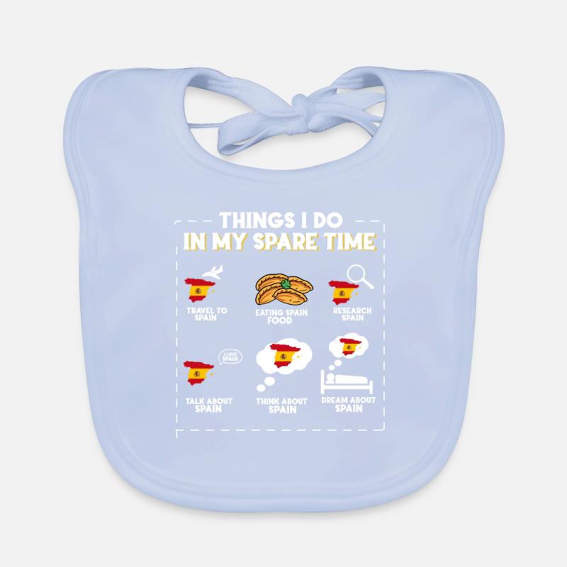 Things I do in my spare time Spain Organic Baby Bibs