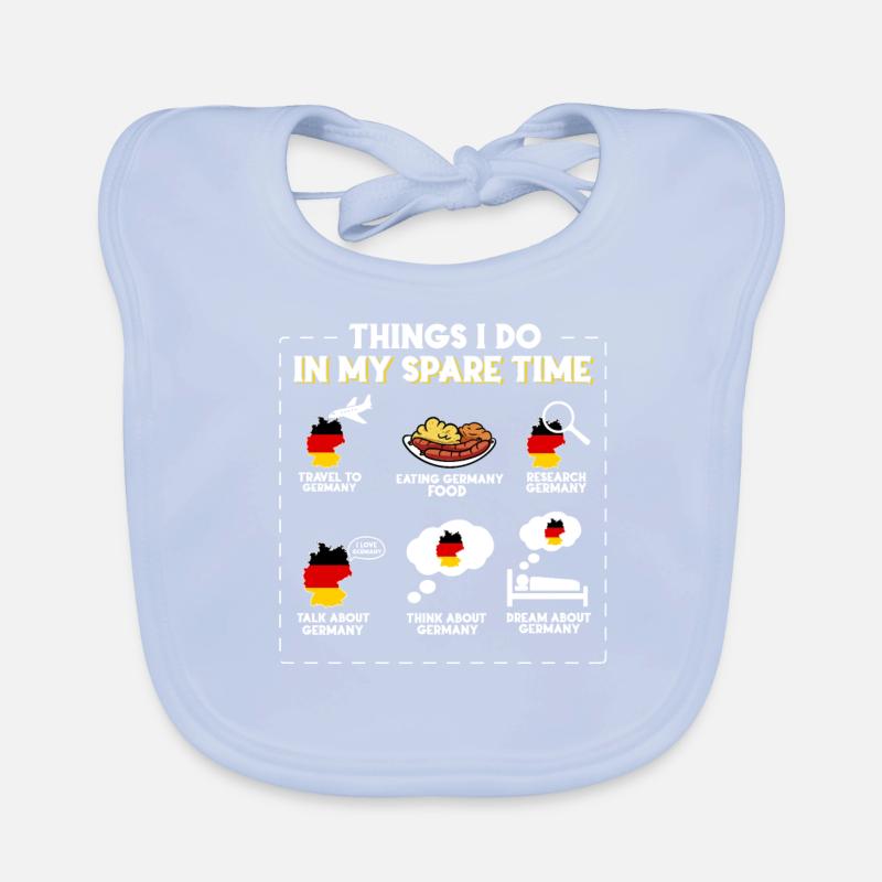 Ce que je fais pendant mon temps libre Allemagne Bavoir bio Bébé