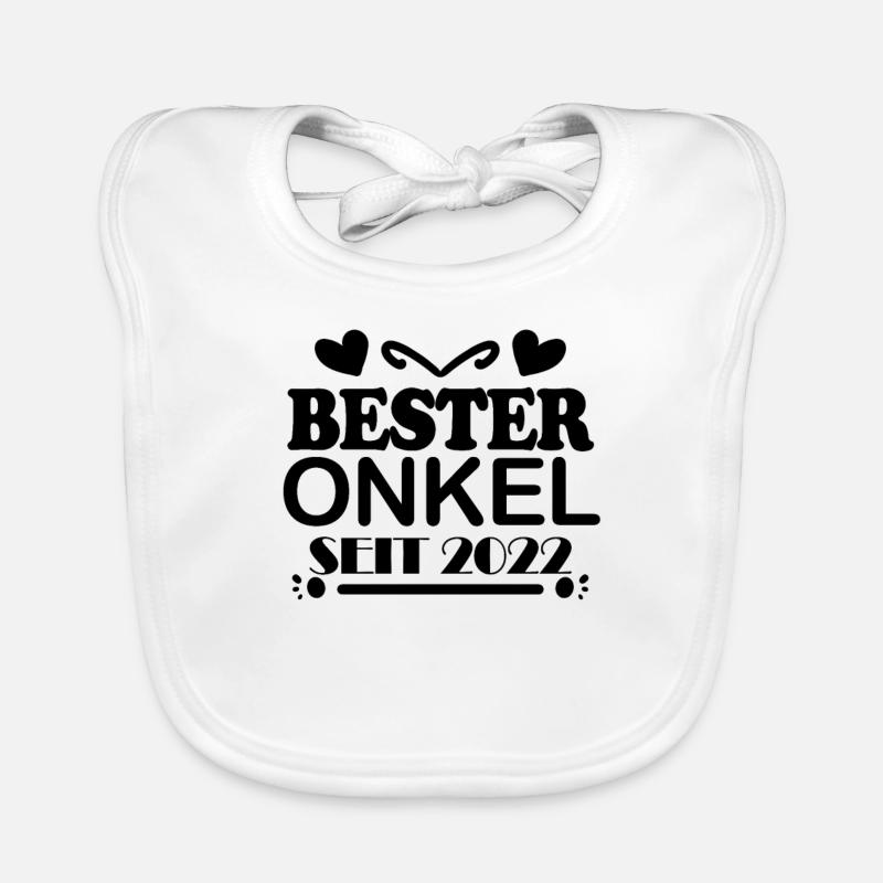 Bester Onkel seit 2022 Baby Bio-Lätzchen