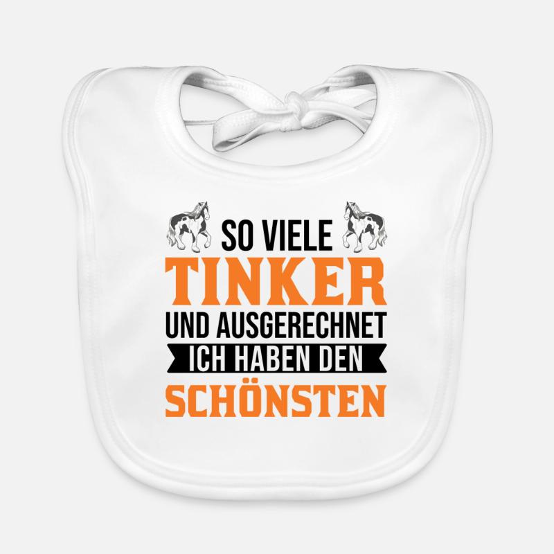 Irish Tinker Pferd Geschenk Tinkerpferd Baby Bio-Lätzchen