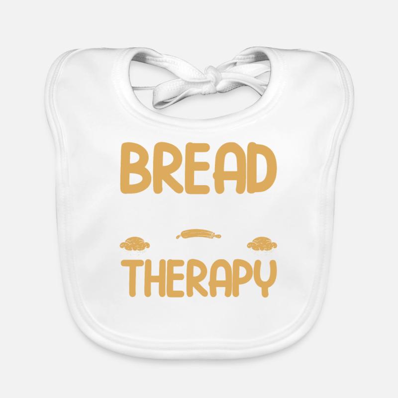 Brotbacken Geschenk Bäckerei Zitat Bäcker Baby Bio-Lätzchen