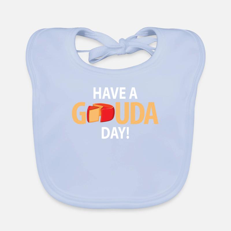 Gouda cheese piece Organic Baby Bibs