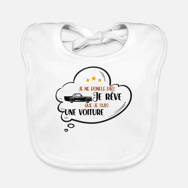 Je Ne Ronfle Pas Je Rêve Que Idée Cadeau Drôle Bavoir bio Bébé