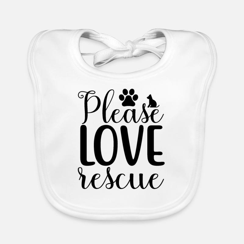 Hunde liebe Rettung Baby Bio-Lätzchen