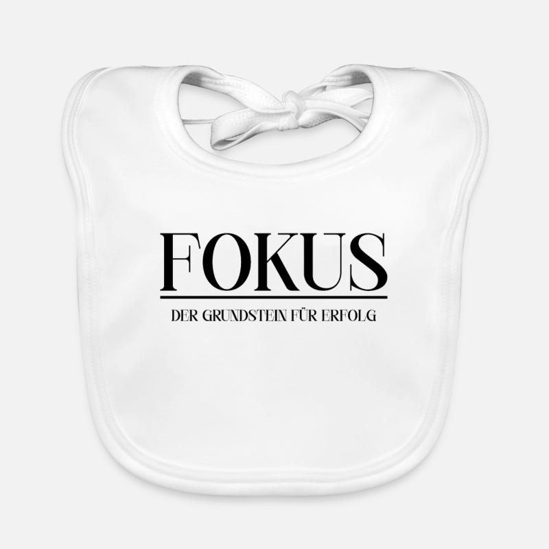 Fokus Glück Motivation Baby Bio-Lätzchen