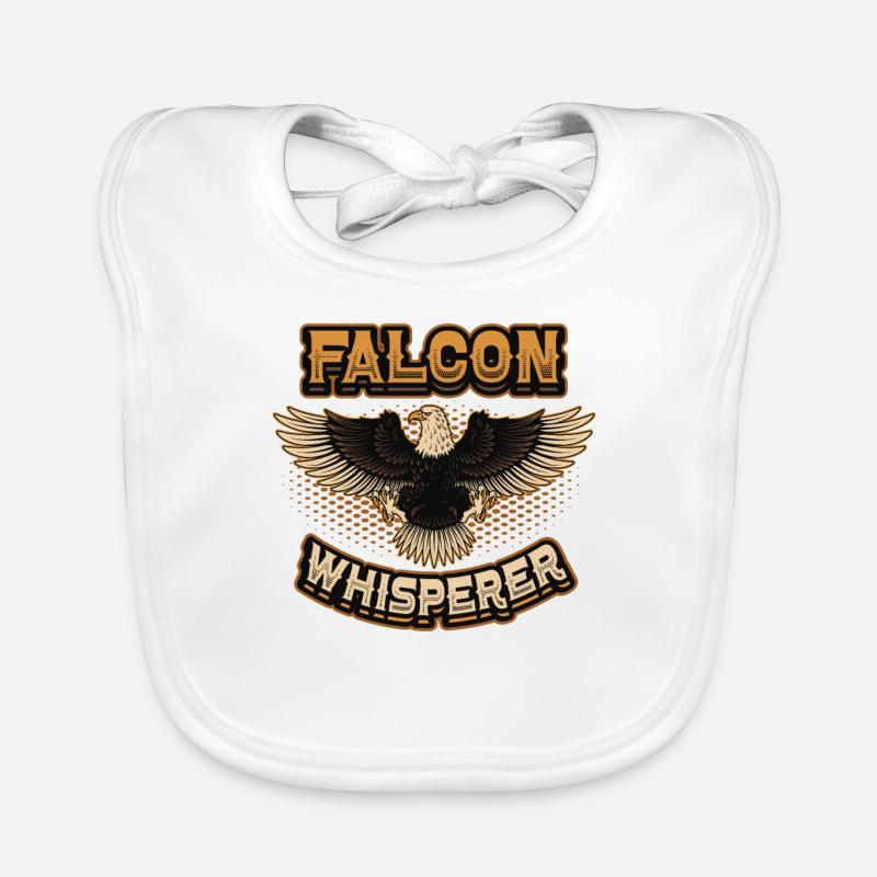 Falcon Whisperer-buzzard. Organic Baby Bibs
