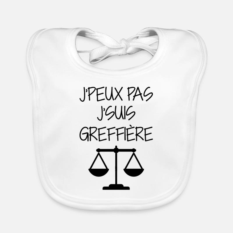 greffier / greffe / tribunal / justice / juge Bavoir bio Bébé