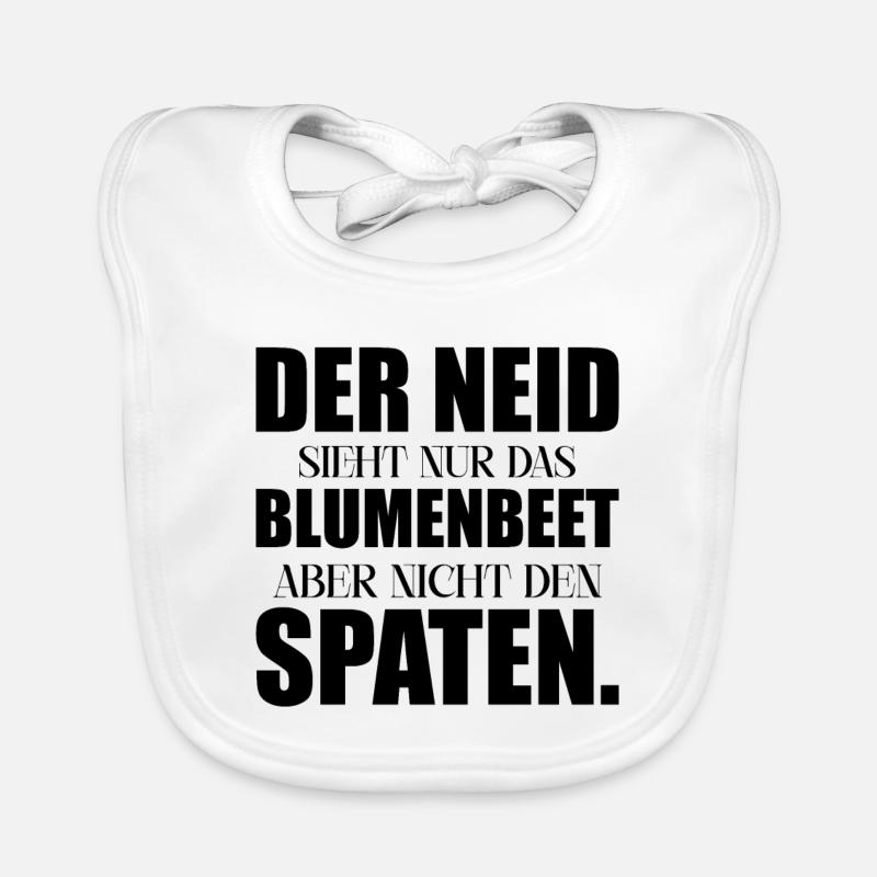 Neid Blumenbeet Spaten Baby Bio-Lätzchen