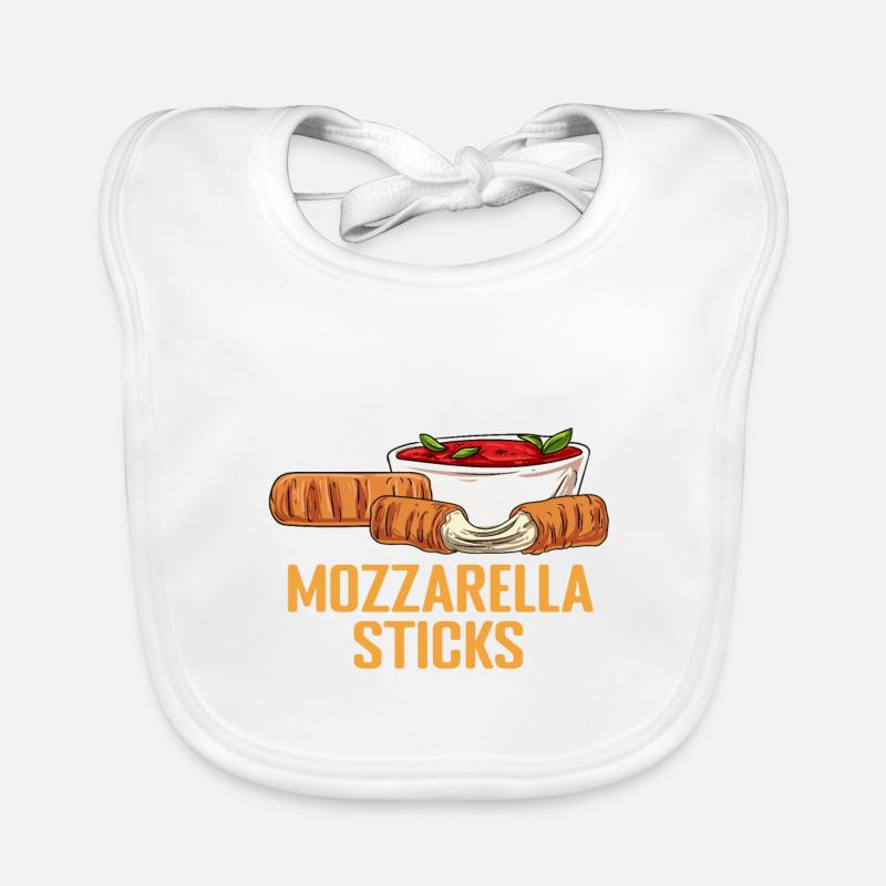Nur ein Junge, der Mozzarella-Sticks liebt Baby Bio-Lätzchen