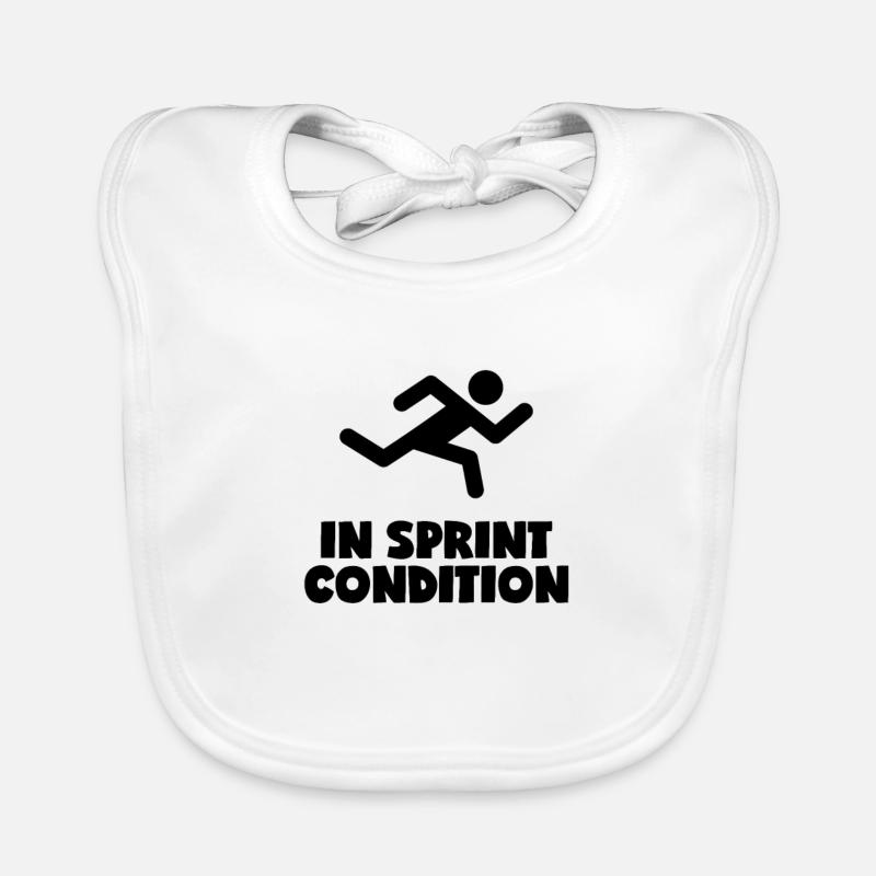 En condition de sprint Bavoir bio Bébé