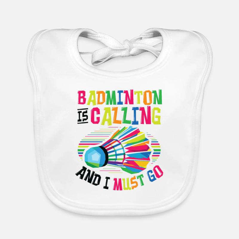 Badminton Ruft Badminton Baby Bio-Lätzchen