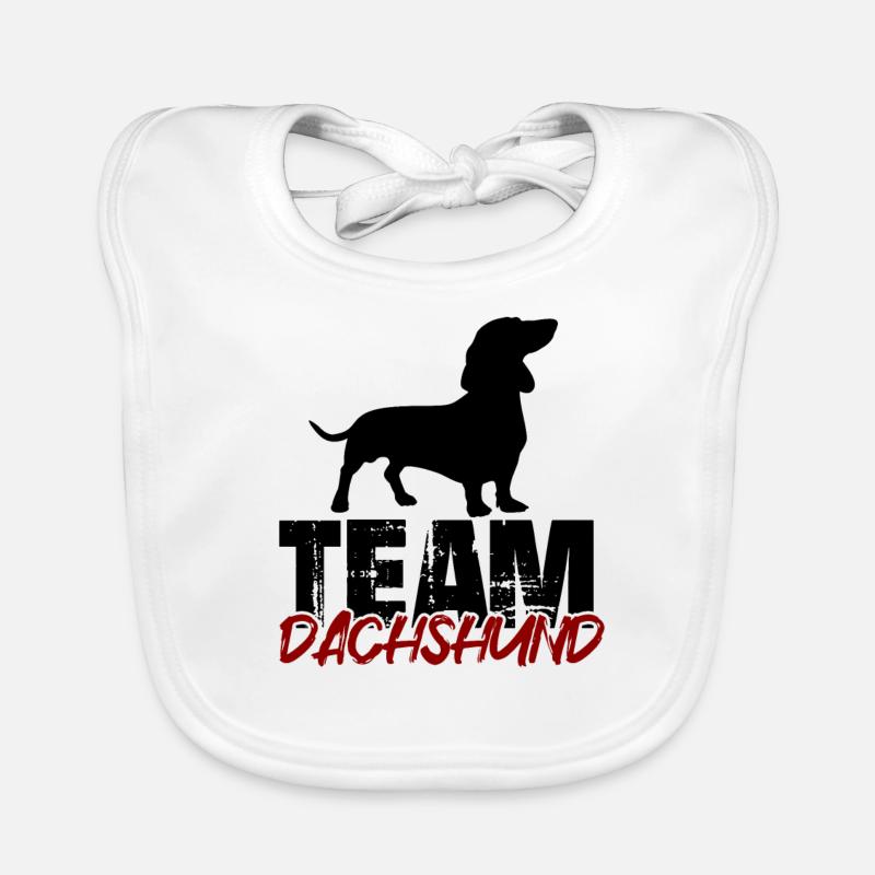 Équipe Dachshund Bavoir bio Bébé