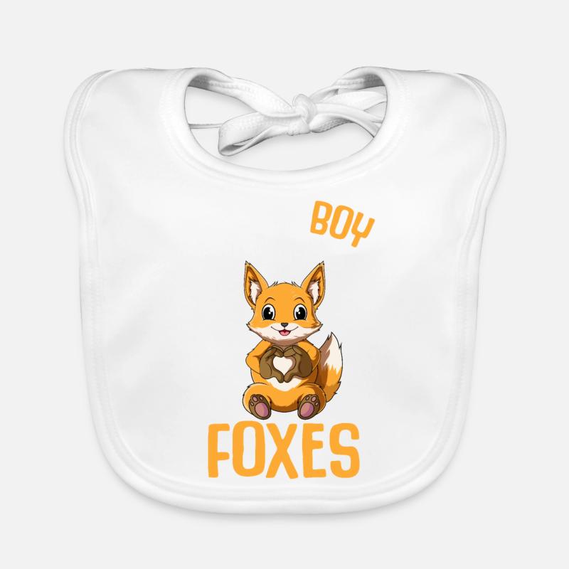 Fuchs Junge Kinder Baby Bio-Lätzchen