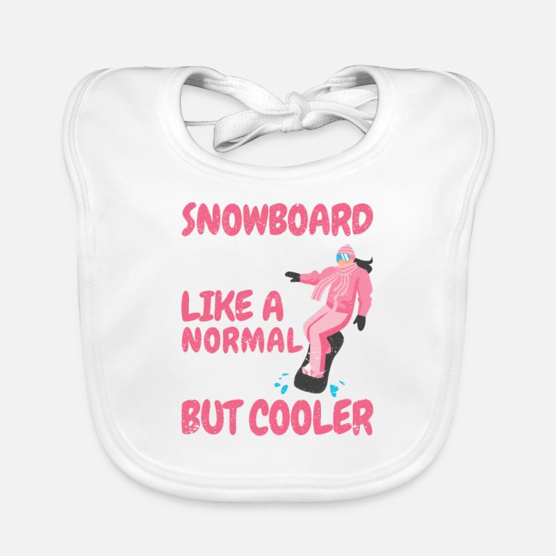 Lustige Snowboarding Mum Muttertag Boarders Snow Baby Bio-Lätzchen