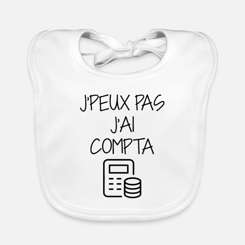 comptable / comptabilité / compter / chiffre Bavoir bio Bébé