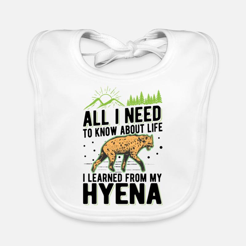 Hyäne Geschenk Erdwolf Hyena Baby Bio-Lätzchen