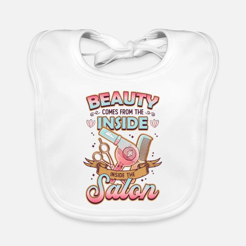 La beauté vient de l’intérieur du salon de coiffure Bavoir bio Bébé