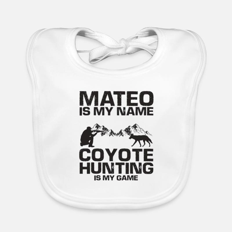 Capture de coyotes et conception de chasseur de coyotes Bavoir bio Bébé