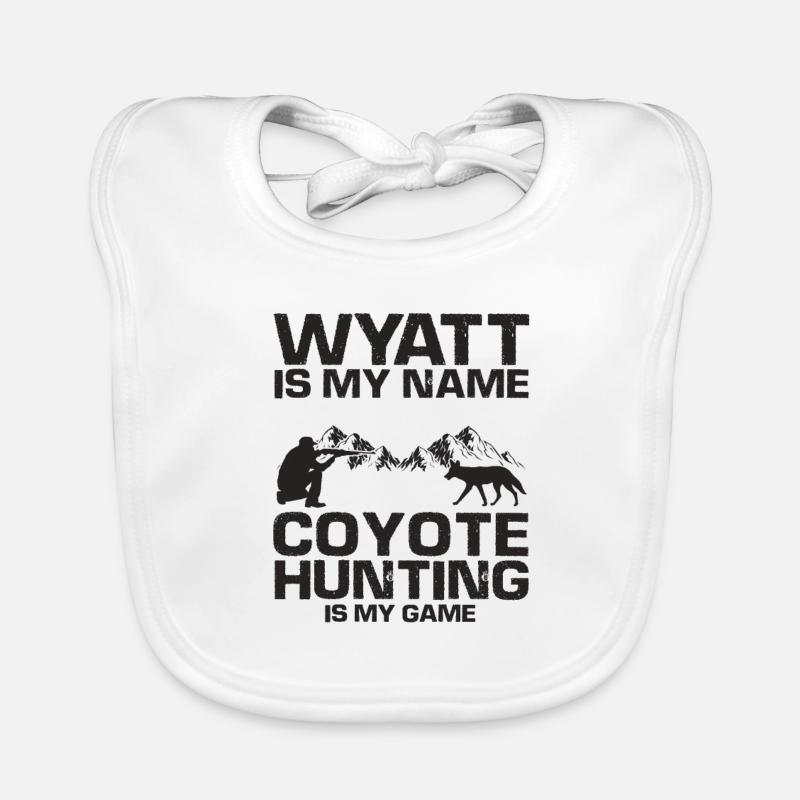 Capture de coyotes et conception de chasseur de coyotes Bavoir bio Bébé