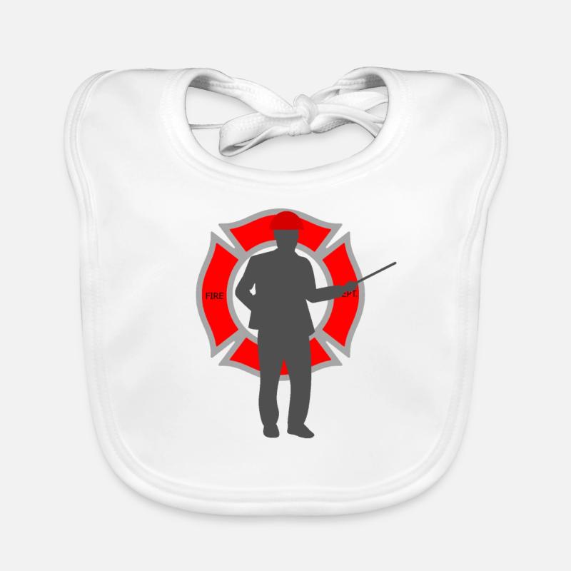 Fireman Organic Baby Bibs