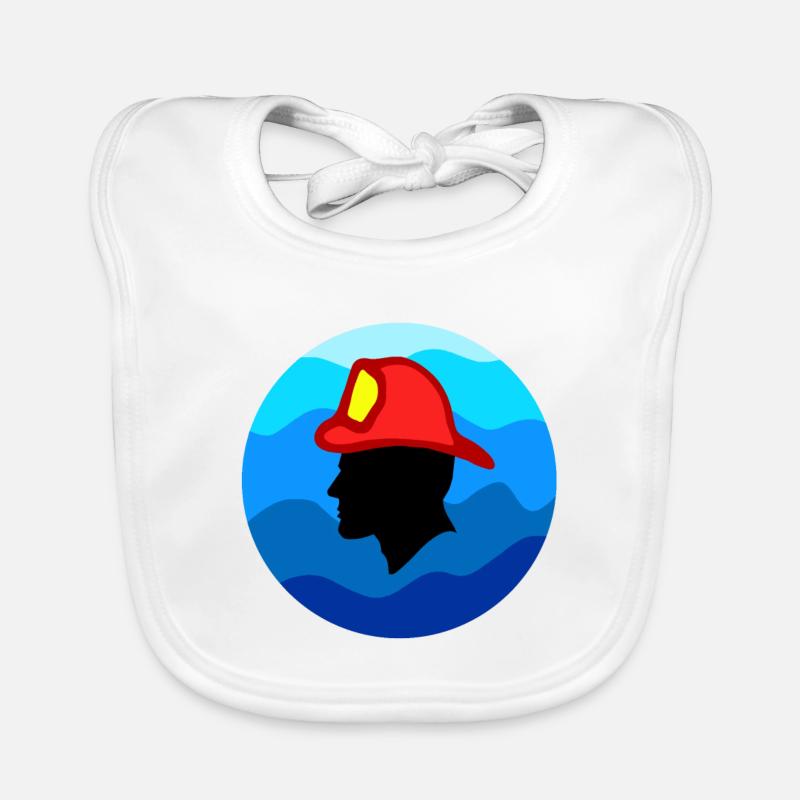 Fireman Organic Baby Bibs