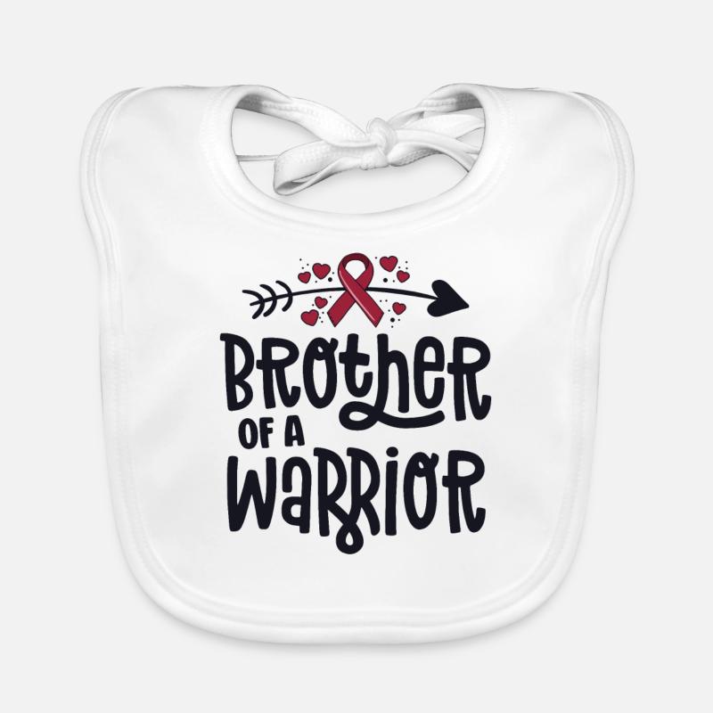 Bruder eines Kriegers Gefäßfehlbildung Baby Bio-Lätzchen