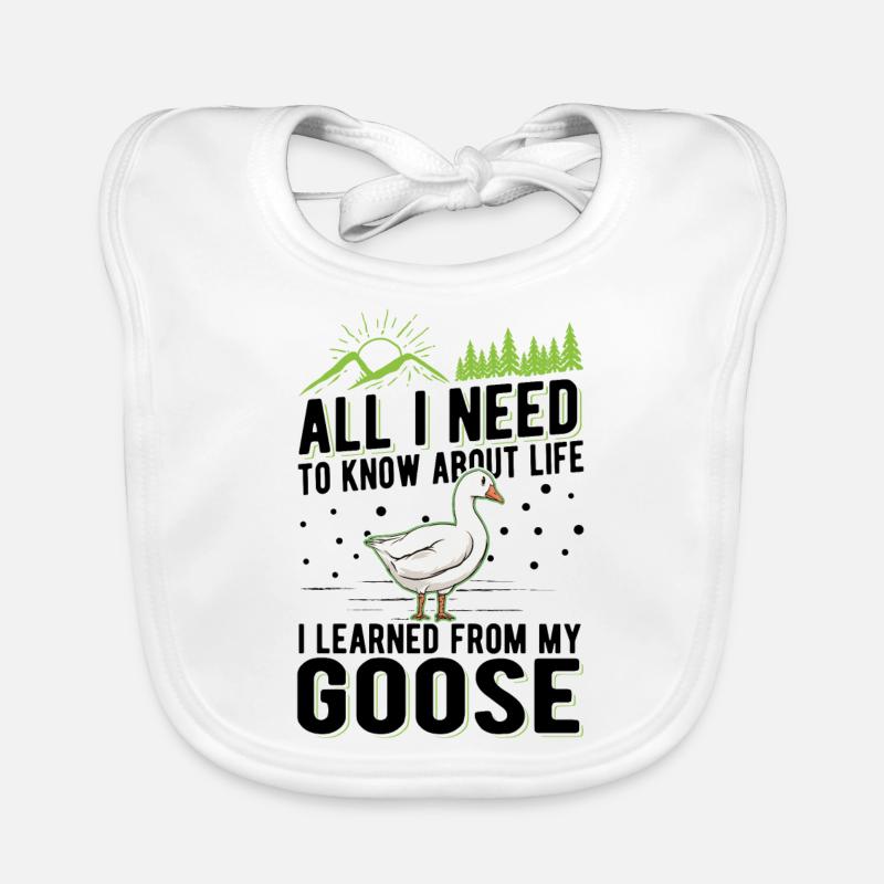 Geese Gift Goose Lovers Goose Breeders Organic Baby Bibs