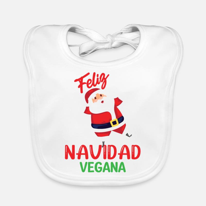 Feliz Navidad Vegana Baby Bio-Lätzchen