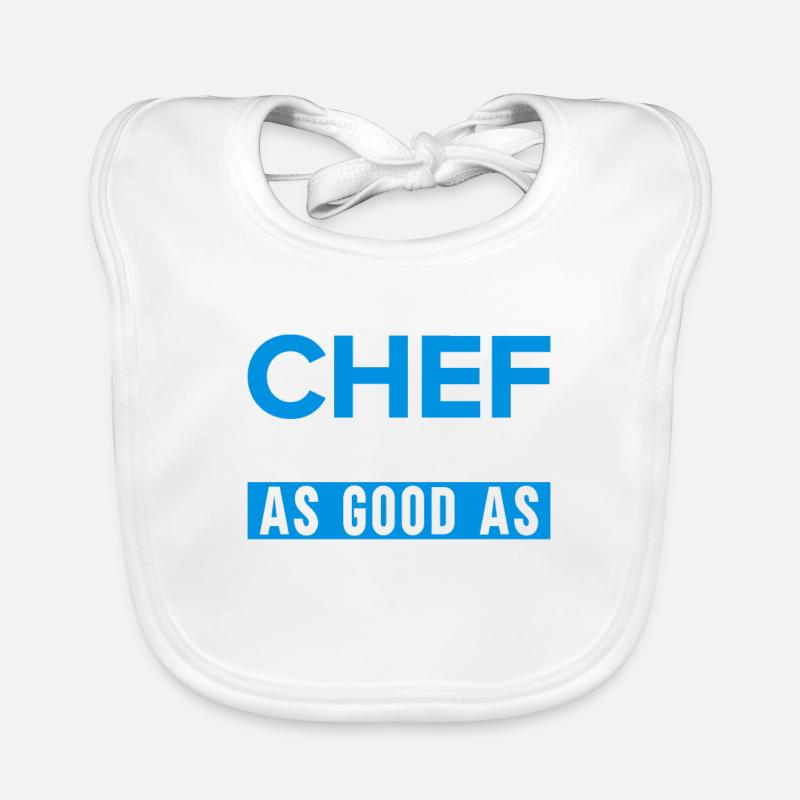 Küchenchef Spruch Geschenk Lustig Koch Baby Bio-Lätzchen