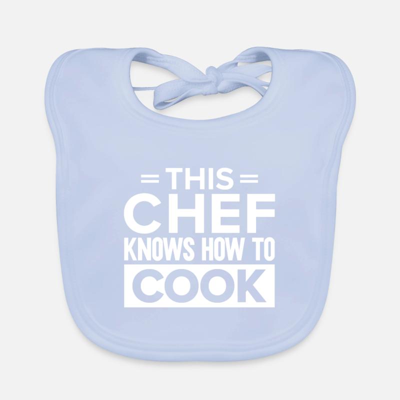 Küchenchef Spruch Geschenk Lustig Koch Baby Bio-Lätzchen