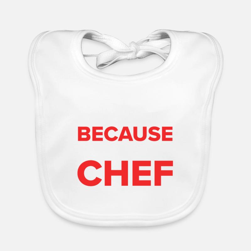 Chef Citation Cadeau Drôle Chef Bavoir bio Bébé