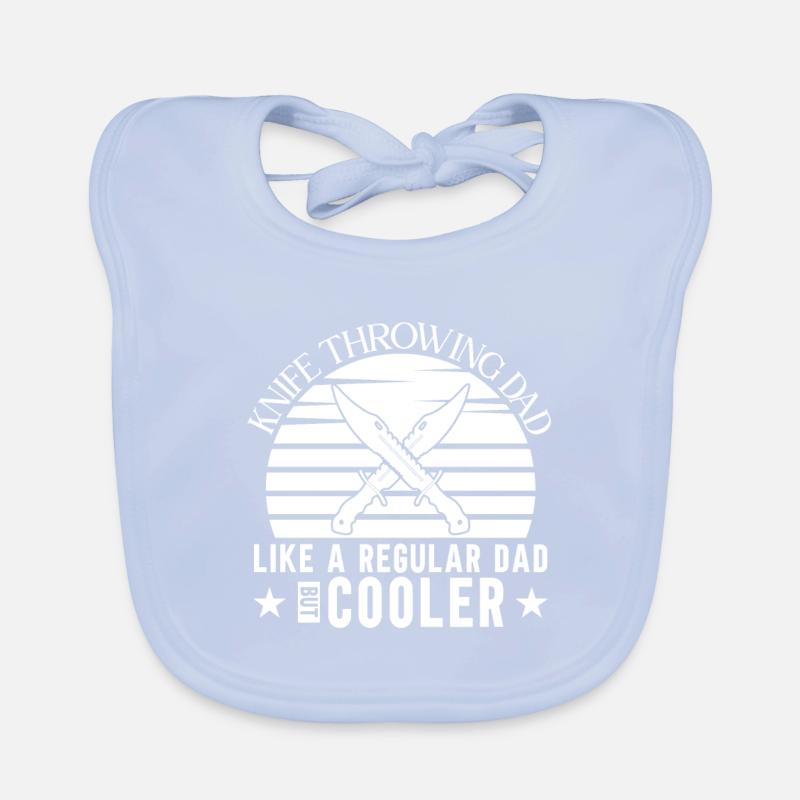 Messerwurfscheibe Geschenk Messerwerfer Baby Bio-Lätzchen