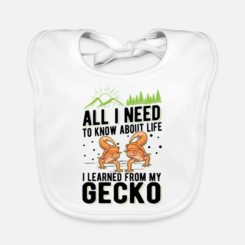 Gecko Geschenk Leopardgecko Baby Bio-Lätzchen