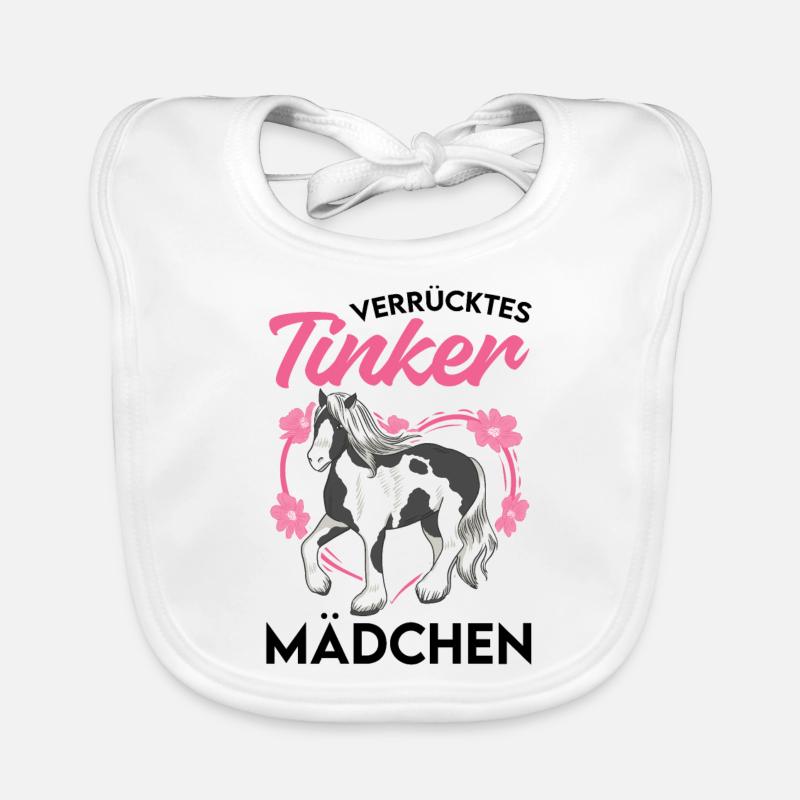 Verrücktes Tinker Mädchen Irish Tinker Baby Bio-Lätzchen