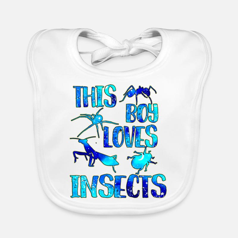 Ce garçon aime les insectes Bavoir bio Bébé