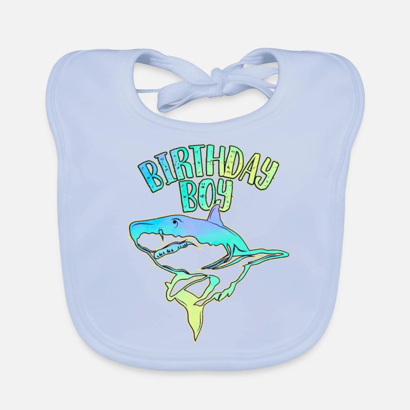 Birthday Boy - Thème Requin Bavoir bio Bébé