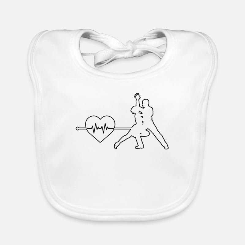 Rythme cardiaque dansant Bavoir bio Bébé
