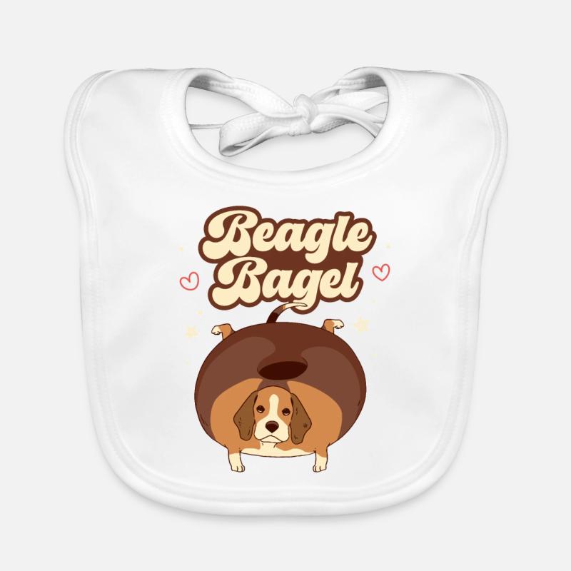 Beagle Bagel Bavoir bio Bébé