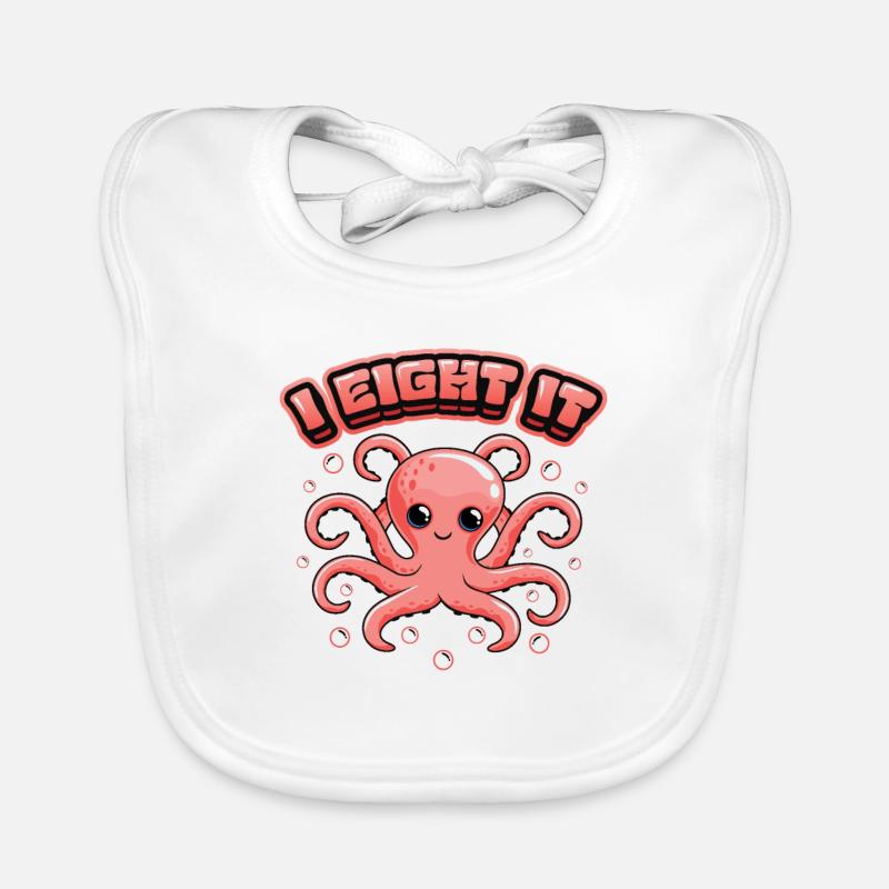 I Huit Il Octopi 8 Bras Ocotpus Bavoir bio Bébé