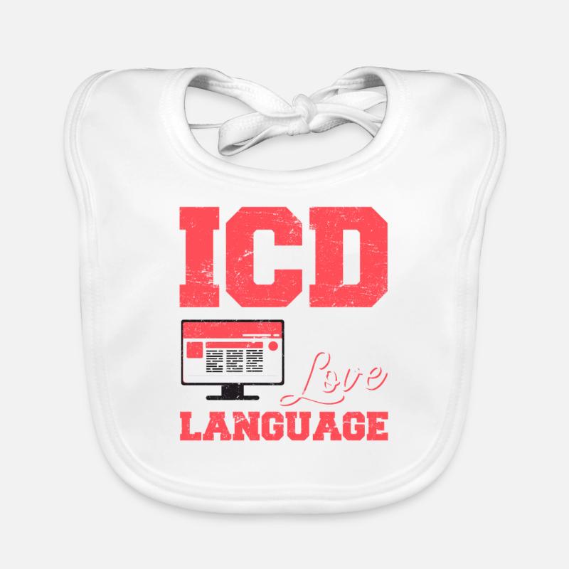 Funny Medical Coder ICD Medical Coding Medical Bil Baby Bio-Lätzchen