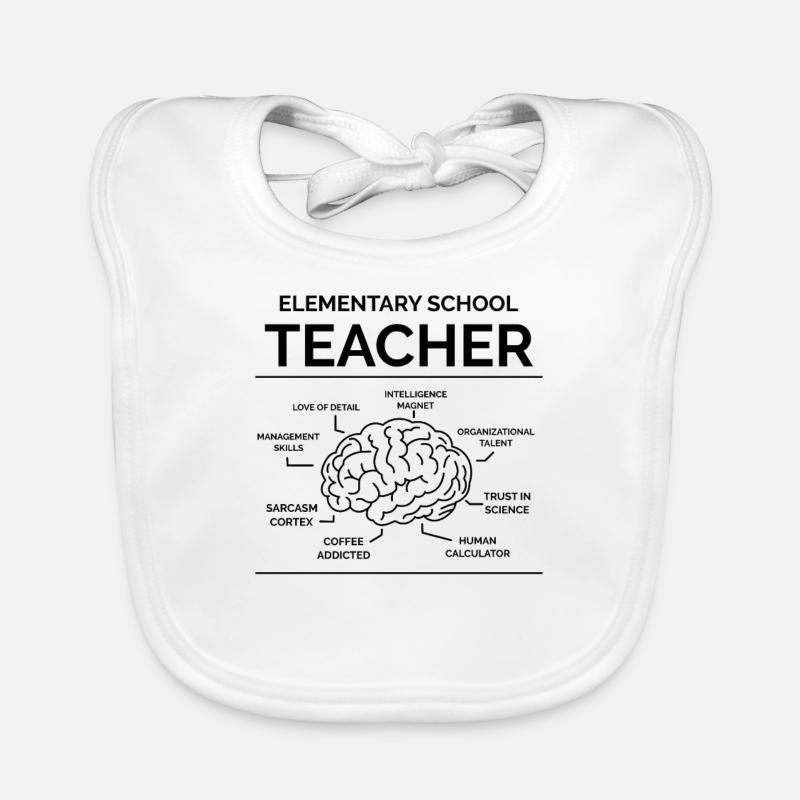 Primary school teacher Organic Baby Bibs