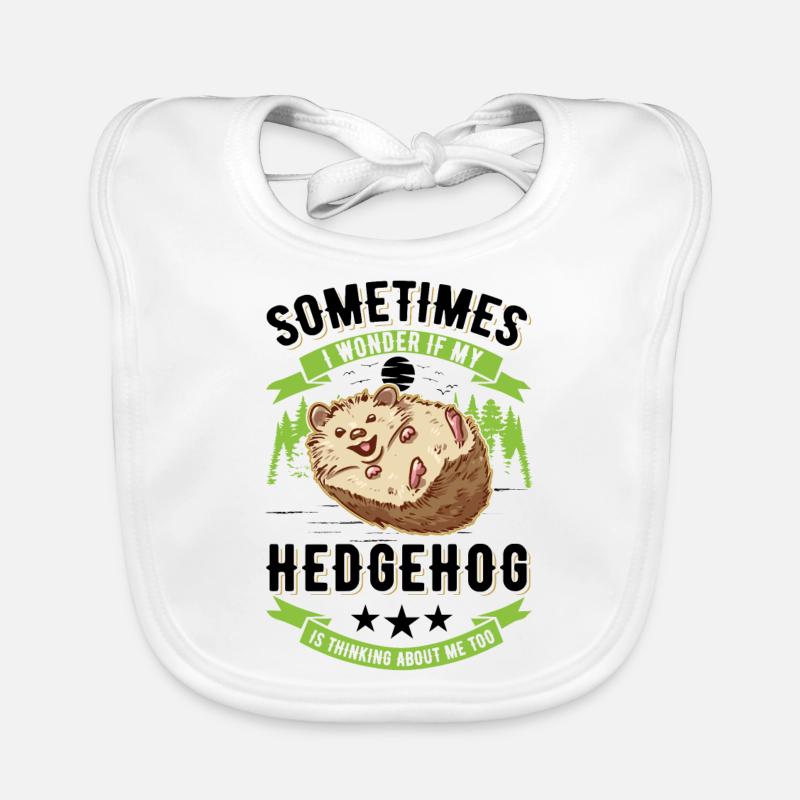 Igel Geschenk Stacheligel Baby Bio-Lätzchen