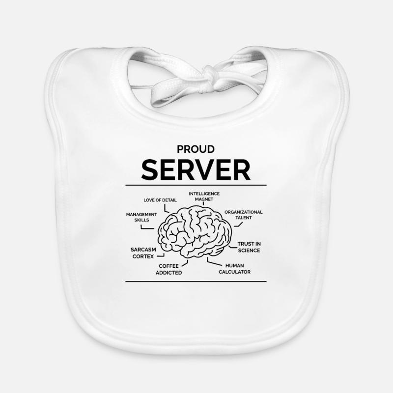 Serveur Serveuse Directeur de restaurant Bavoir bio Bébé