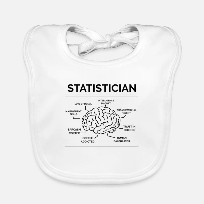 Statistician Mathematician Organic Baby Bibs