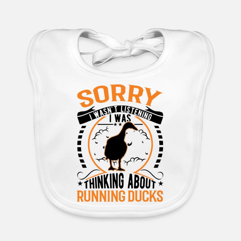 Indian Running Duck Gift Running Duck Organic Baby Bibs