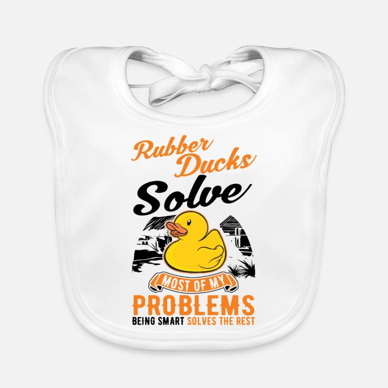 Rubber Duck Gift Squeaky Duck Bathing Duck Bavoir bio Bébé