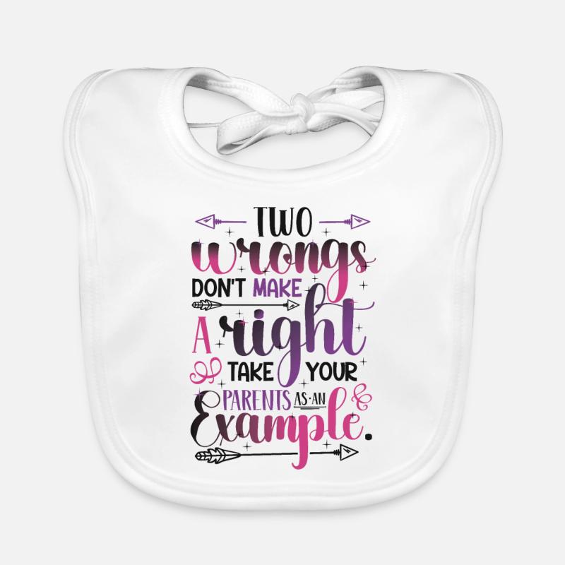 Two injustices do not make a right. Organic Baby Bibs