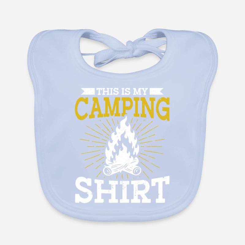 Camping Gift Drôle de dicton pour les campeurs Bavoir bio Bébé
