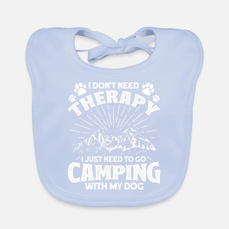 Camping Gift Drôle de dicton pour les campeurs Bavoir bio Bébé